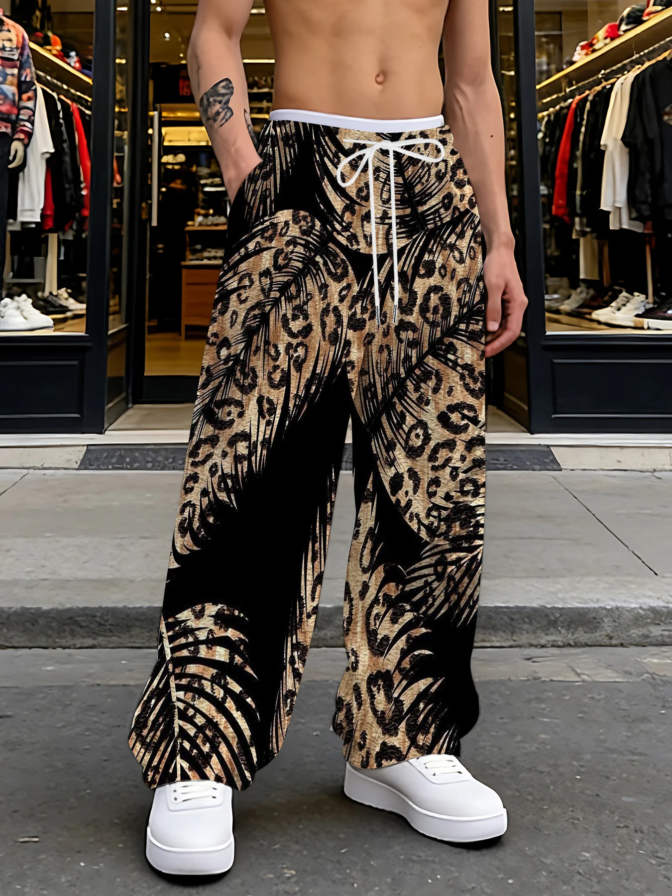 Street Style Icon! Polyester Maxi-Print Straight Pants - Stand Out Everywhere!
Street Style Icon! Polyester Maxi-Print Straight Pants - Stand Out Everywhere!