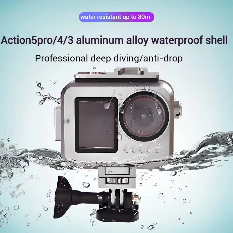 Aluminum Alloy Protective Diving Housing Shell Cover Case for DJI OSMO Action 5 Pro/4/3 Camera
Aluminum Alloy Protective Diving Housing Shell Cover Case for DJI OSMO Action 5 Pro/4/3 Camera