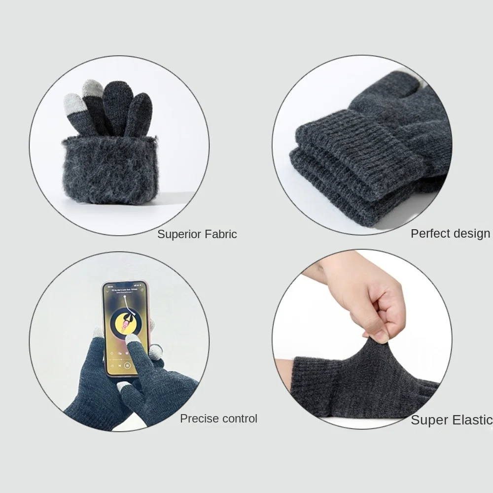 New Touchable Screen Winter Gloves Knitted Warm Touch Screen Gloves Full Finger Skiing Gloves Women Men
New Touchable Screen Winter Gloves Knitted Warm Touch Screen Gloves Full Finger Skiing Gloves Women Men