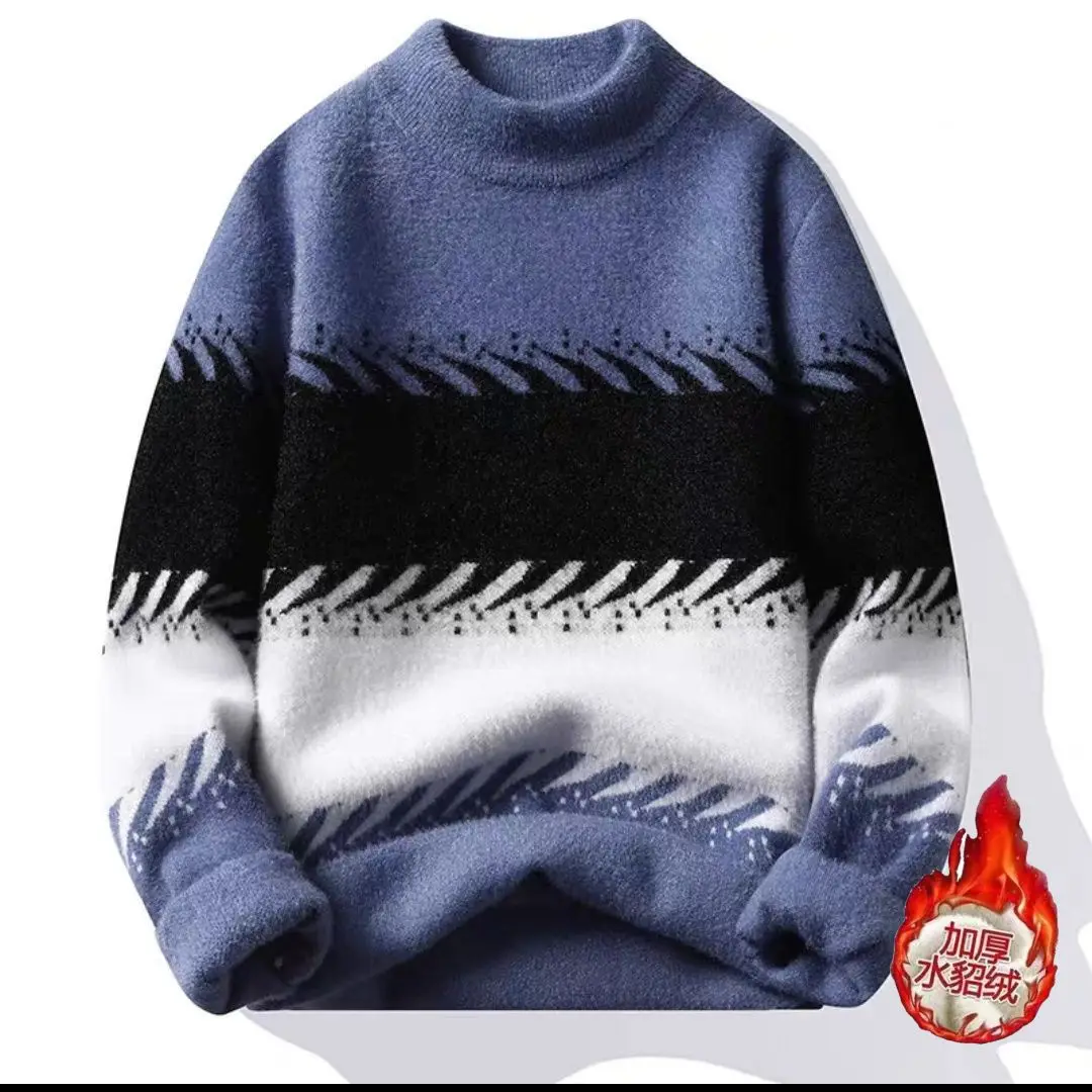 Sweater Men Winter Cartoon Harajuku Korean Oversized O-neck Hip Hop Loose Knit Jumper Pullover Thick Warm Fashion Sweaters Y16
Sweater Men Winter Cartoon Harajuku Korean Oversized O-neck Hip Hop Loose Knit Jumper Pullover Thick Warm Fashion Sweaters Y16