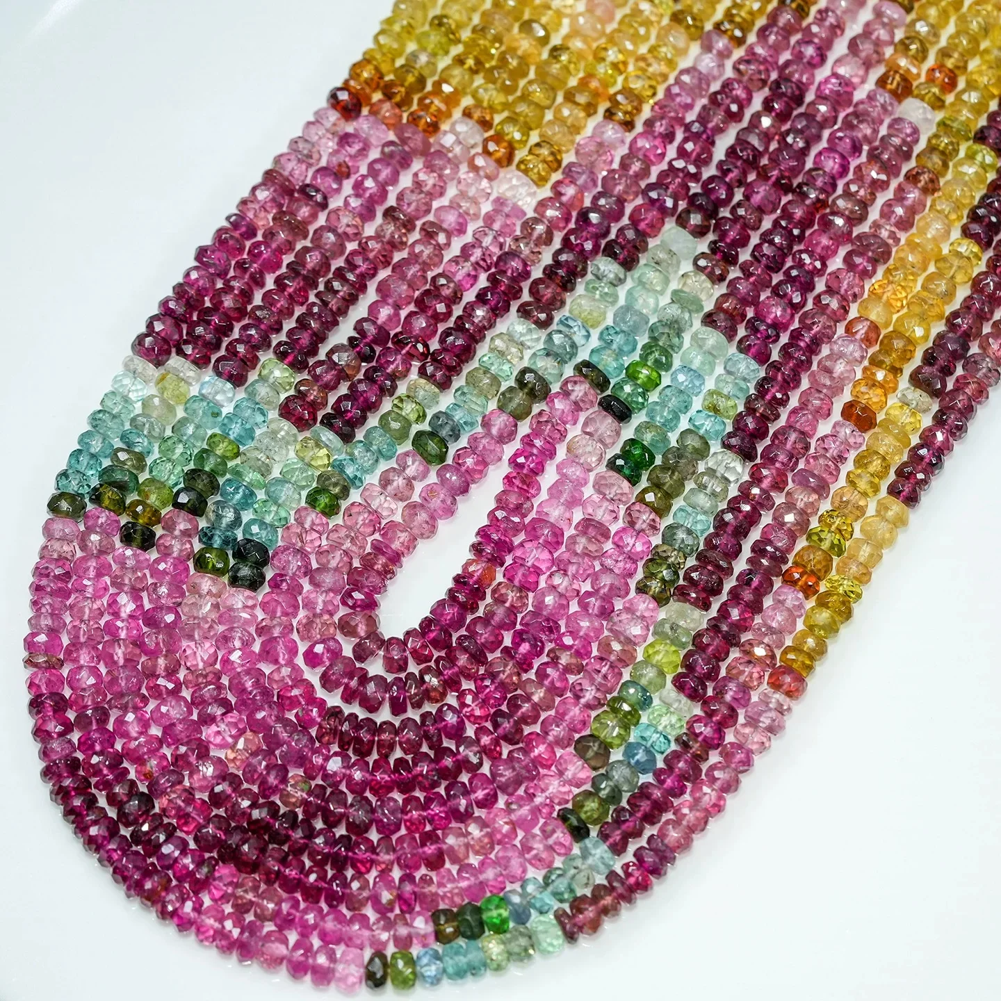 5A Tourmaline faceted roundelle rainbow color 2-3mm wholesale for DIY jewelry necklace 34cm LOOSE BEADS
5A Tourmaline faceted roundelle rainbow color 2-3mm wholesale for DIY jewelry necklace 34cm LOOSE BEADS