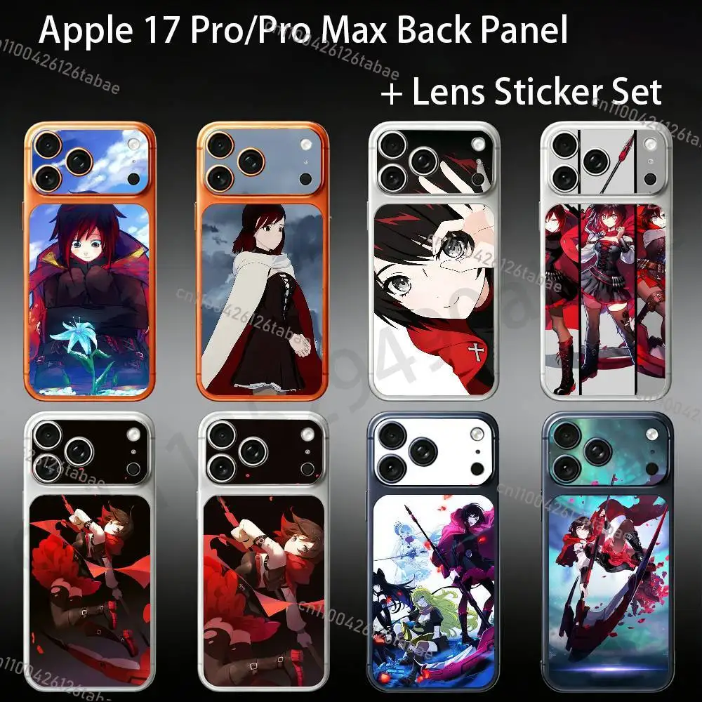 Ruby Rose R-RWBY For iPhone 17proMax/17pro Full Cover Decal Skin Wrap Colorful Rear Protective Sticker Film
Ruby Rose R-RWBY For iPhone 17proMax/17pro Full Cover Decal Skin Wrap Colorful Rear Protective Sticker Film