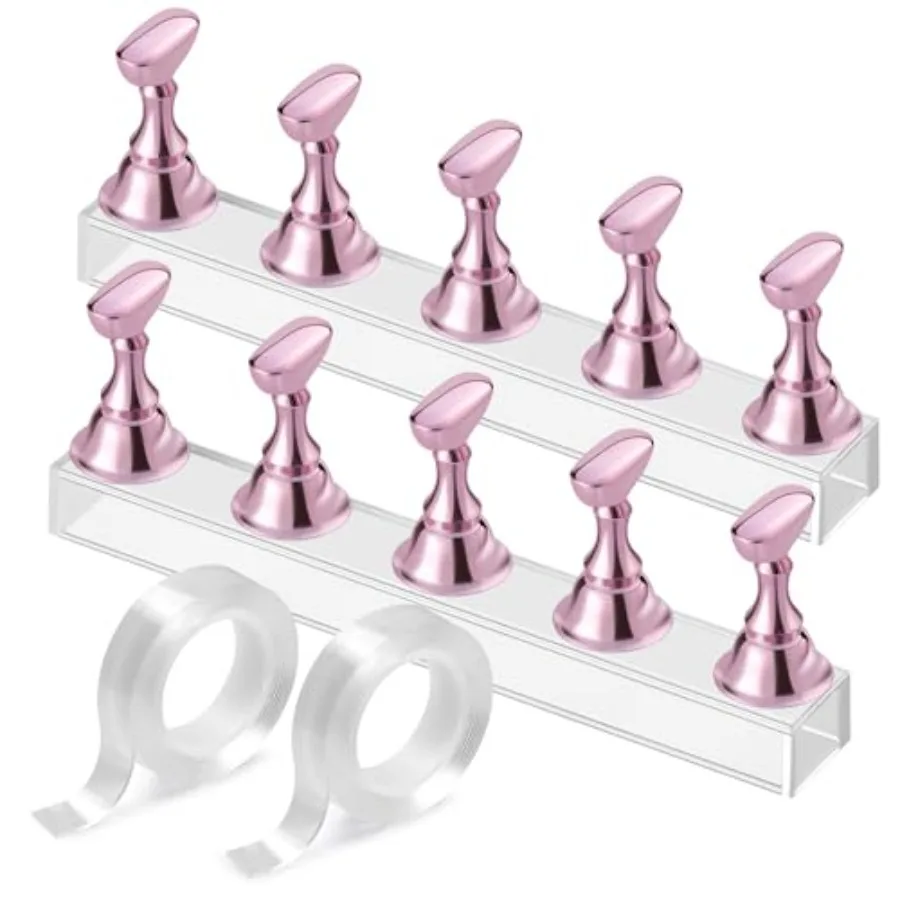 Nail Stand Acrylic Nail Art Display Stand Practice Nail Holder for Painting Nails Magnetic Practice Stands with Double-sided Ta
Nail Stand Acrylic Nail Art Display Stand Practice Nail Holder for Painting Nails Magnetic Practice Stands with Double-sided Ta