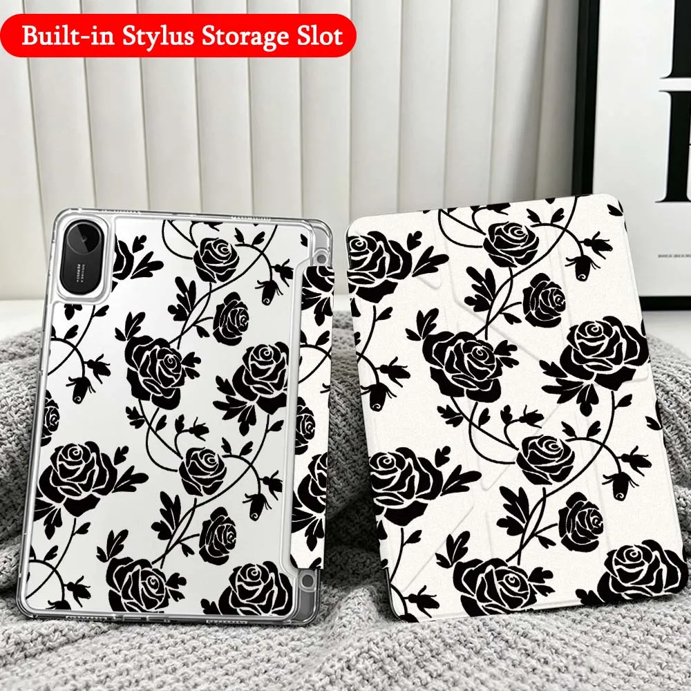 Rose Pattern Design For Xiaomi Redmi Poco Pad 5 6 7 8 Pro SE 11 11.2 12.1 Inch Transparent Y-Shaped Folding Tablet Case
Rose Pattern Design For Xiaomi Redmi Poco Pad 5 6 7 8 Pro SE 11 11.2 12.1 Inch Transparent Y-Shaped Folding Tablet Case