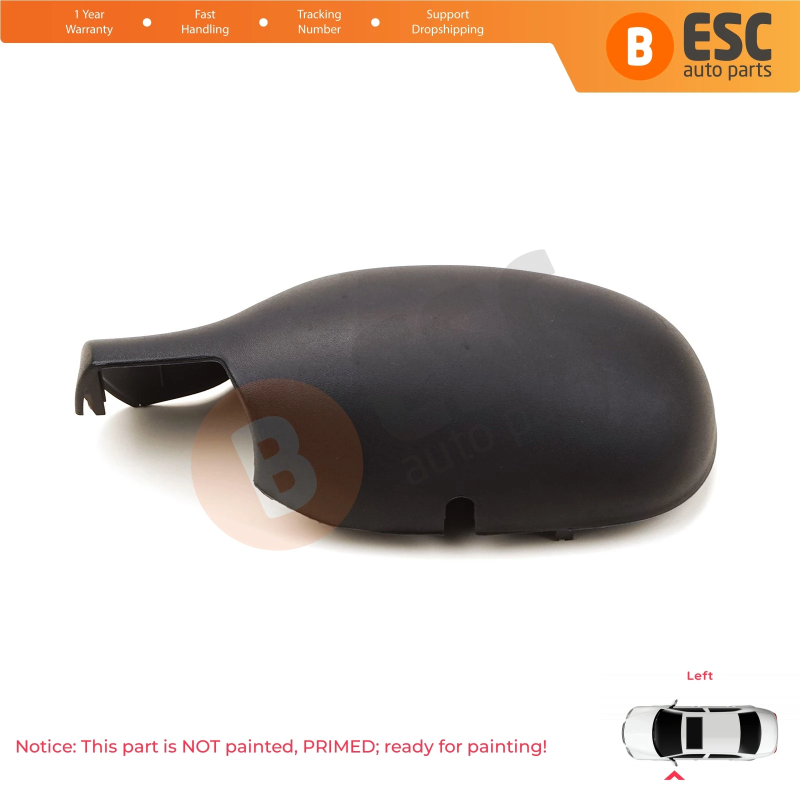ESP1105-1 Car Side Rearview Wing Mirror Shell Scull Cap Cover Left 7701471854 for Renault Clio 2 Symbol Megane Scenic 1 Thalia 1
ESP1105-1 Car Side Rearview Wing Mirror Shell Scull Cap Cover Left 7701471854 for Renault Clio 2 Symbol Megane Scenic 1 Thalia 1