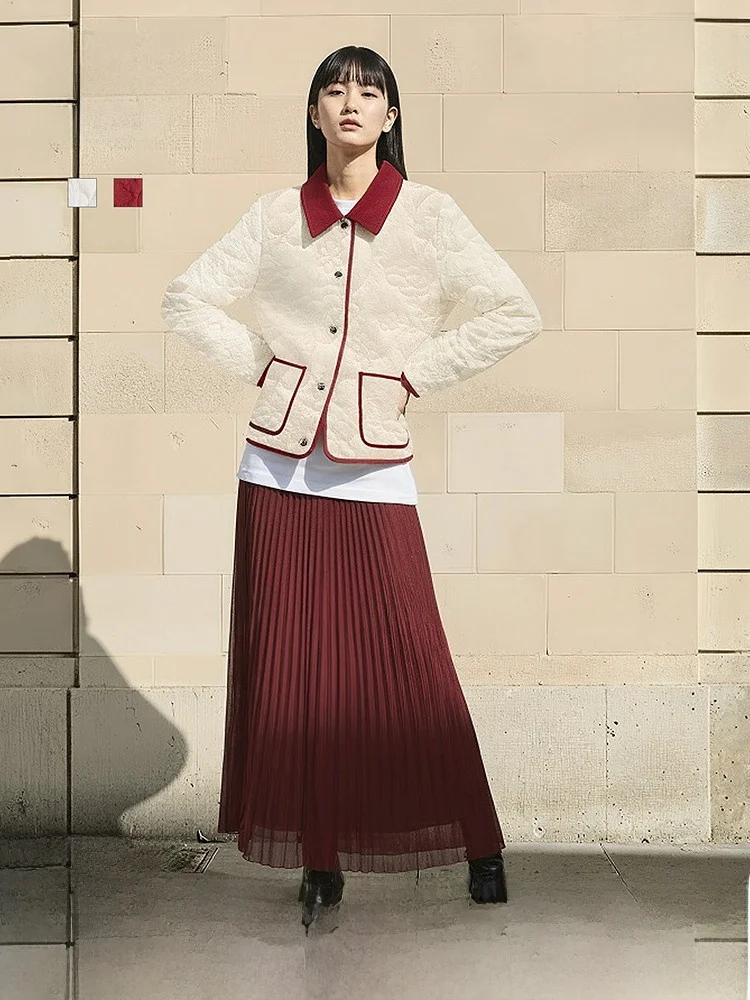 H&M Women's Cotton Jaet Spring 2026 Red Contrast Color Corduroy Collar Stitching Outerwear Regular Length Nylon Fiber
H&M Women's Cotton Jaet Spring 2026 Red Contrast Color Corduroy Collar Stitching Outerwear Regular Length Nylon Fiber