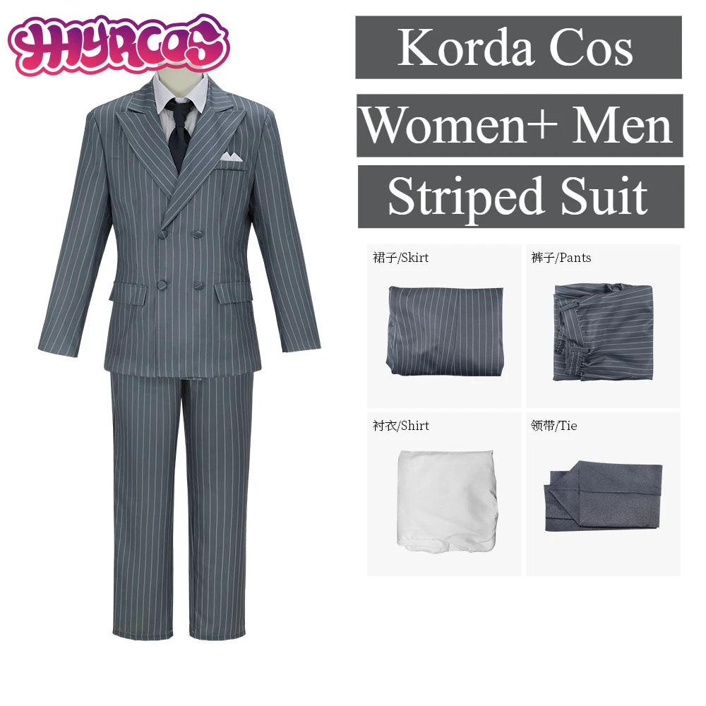 Костюмы для косплея Phoenician-Schemes Zsa-zsa-Korda, полосатый костюм Korda для женщин и мужчин, вечерние сценические представления
Костюмы для косплея Phoenician-Schemes Zsa-zsa-Korda, полосатый костюм Korda для женщин и мужчин, вечерние сценические представления