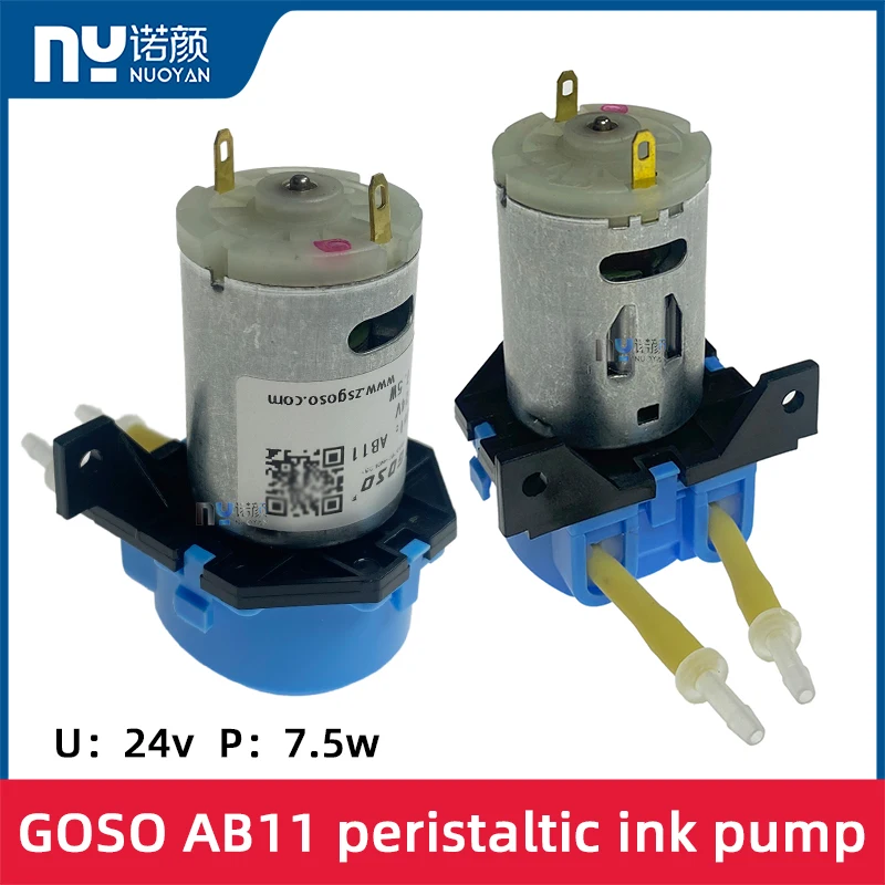 2PCS DC 24V 7.5w Adjustable Speed Peristaltic Pump AB11for Nocai Xenons inkjet printer Micro-peristaltic pump
2PCS DC 24V 7.5w Adjustable Speed Peristaltic Pump AB11for Nocai Xenons inkjet printer Micro-peristaltic pump