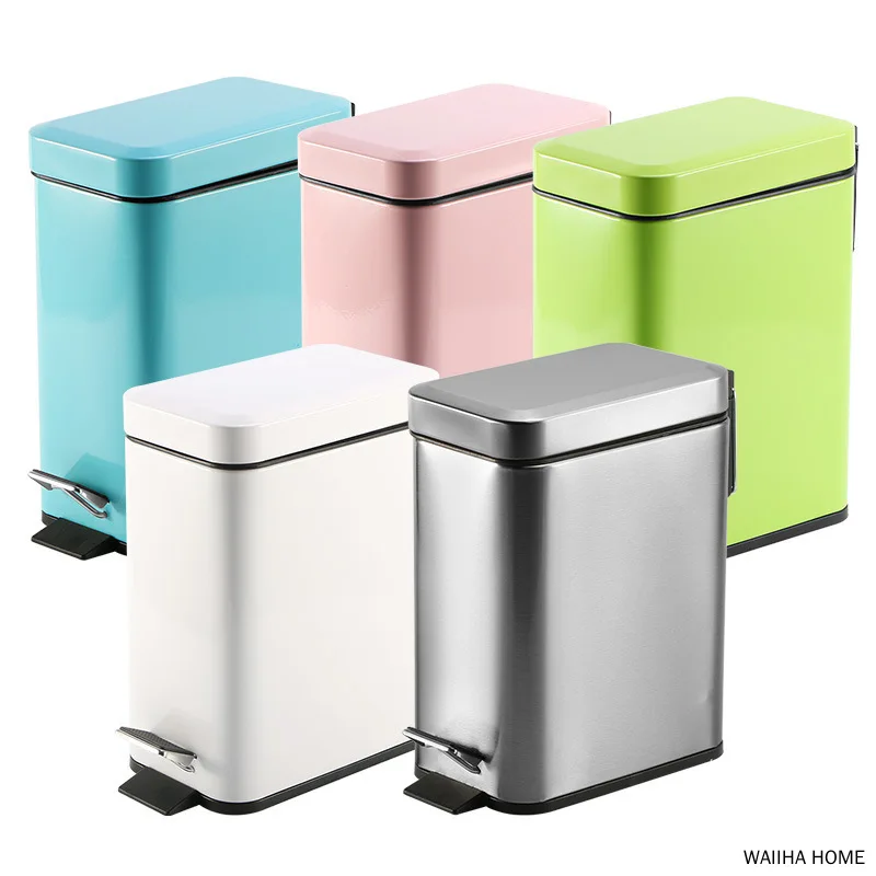 5L Stainless Steel Trash Can with Silence Lid Rectangular Trash Can Garbage Storage Bins for Kitchen Bathroom Room Trash Can
5L Stainless Steel Trash Can with Silence Lid Rectangular Trash Can Garbage Storage Bins for Kitchen Bathroom Room Trash Can