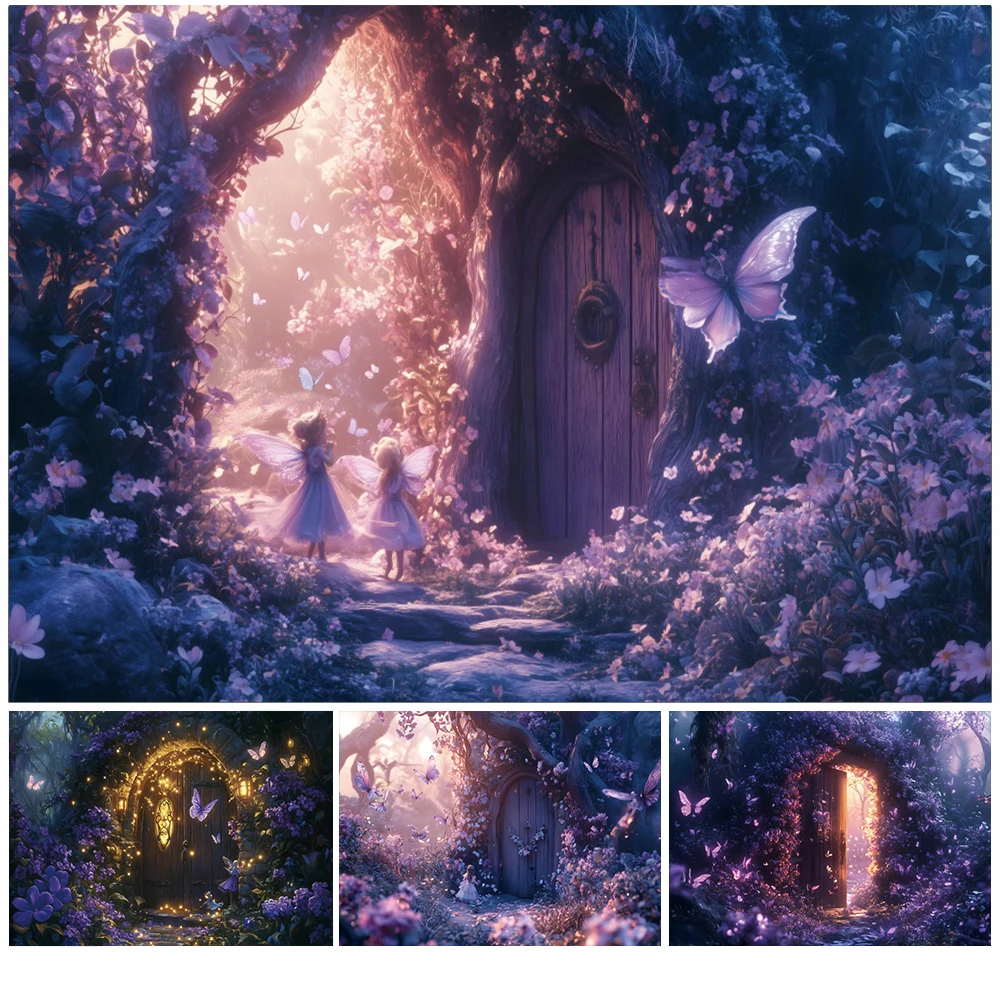 Dreamy Purple Forest Photography Backdrop Wonderland Plant Butterfly Fairy Magic House Kid Birthday Party Photo Background Decor
Dreamy Purple Forest Photography Backdrop Wonderland Plant Butterfly Fairy Magic House Kid Birthday Party Photo Background Decor