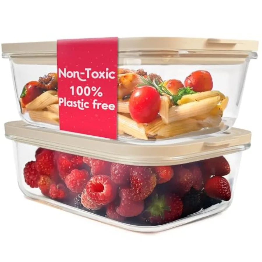 Ziruma Non-Toxic 6.2 Cup Glass Food Storage Containers with Lids Large Food Containers Plastic Free Meal Prep Airtight Food Sto
Ziruma Non-Toxic 6.2 Cup Glass Food Storage Containers with Lids Large Food Containers Plastic Free Meal Prep Airtight Food Sto