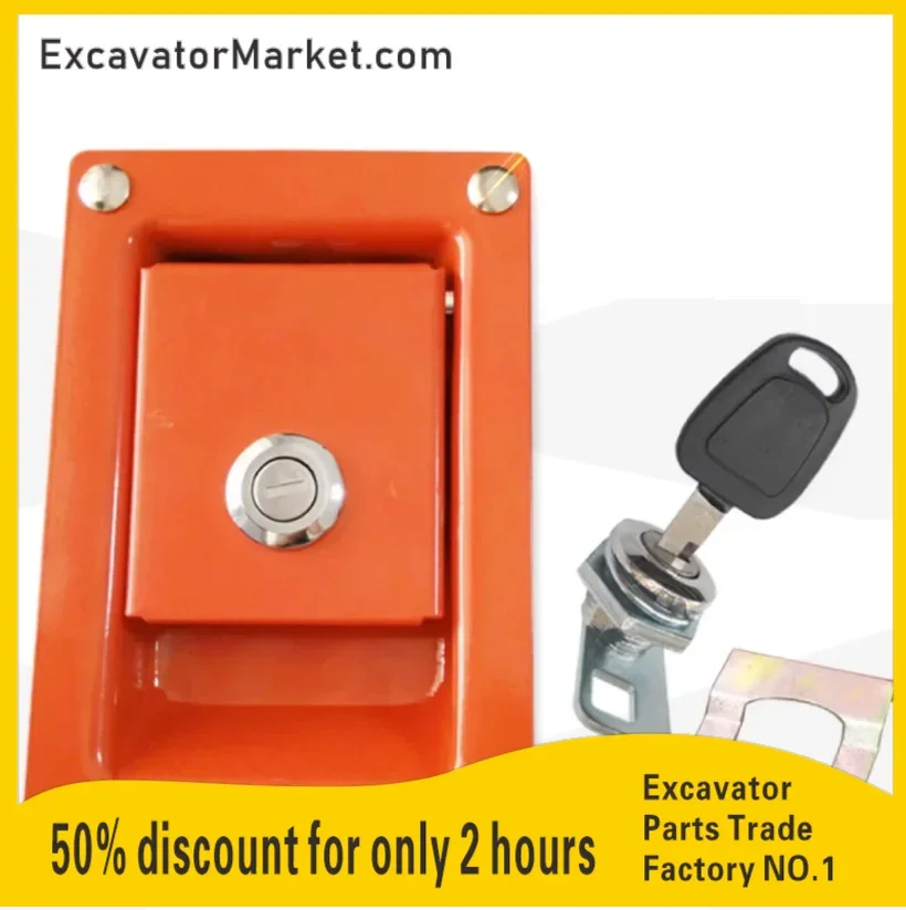 Side Cover Lock Hydraulic Pump Door Lock Excavator Accessories for DAEWOO DOOSAN 150/220/215/225/300-7 Excavator Side Door Lock
Side Cover Lock Hydraulic Pump Door Lock Excavator Accessories for DAEWOO DOOSAN 150/220/215/225/300-7 Excavator Side Door Lock