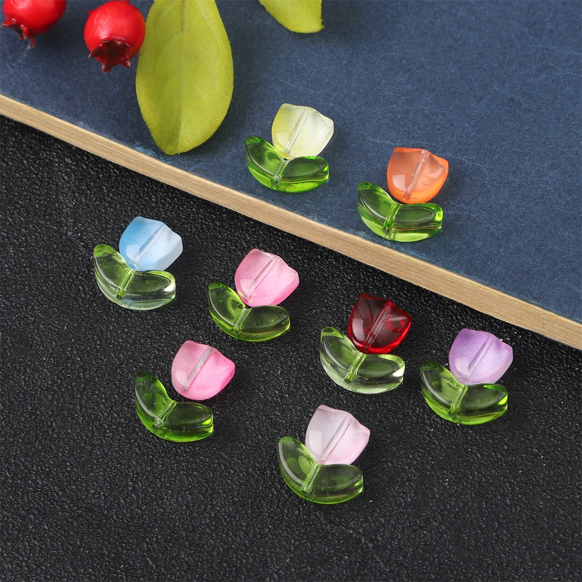 0.8mm Handmade Colorful Glass Tulip Flower Beads Aperture For DIY Jewelry Making Earring Bracelet Necklace Accessories 10/20pcs
0.8mm Handmade Colorful Glass Tulip Flower Beads Aperture For DIY Jewelry Making Earring Bracelet Necklace Accessories 10/20pcs
