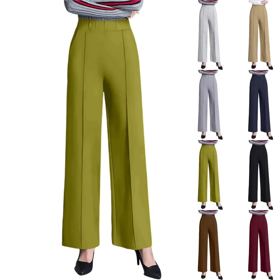 Elegant Suits Pants For Women Office Lady High Waist Straight Leg Trousers Solid Color All-Match Business Casual Work Pants
Elegant Suits Pants For Women Office Lady High Waist Straight Leg Trousers Solid Color All-Match Business Casual Work Pants