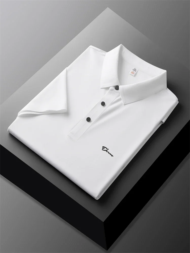Light Luxury Seamless Men's Polo Shirt Letter Print Short Sleeve Designer T-shirt Summer Business Fashion Breathable Men's Wear
Light Luxury Seamless Men's Polo Shirt Letter Print Short Sleeve Designer T-shirt Summer Business Fashion Breathable Men's Wear