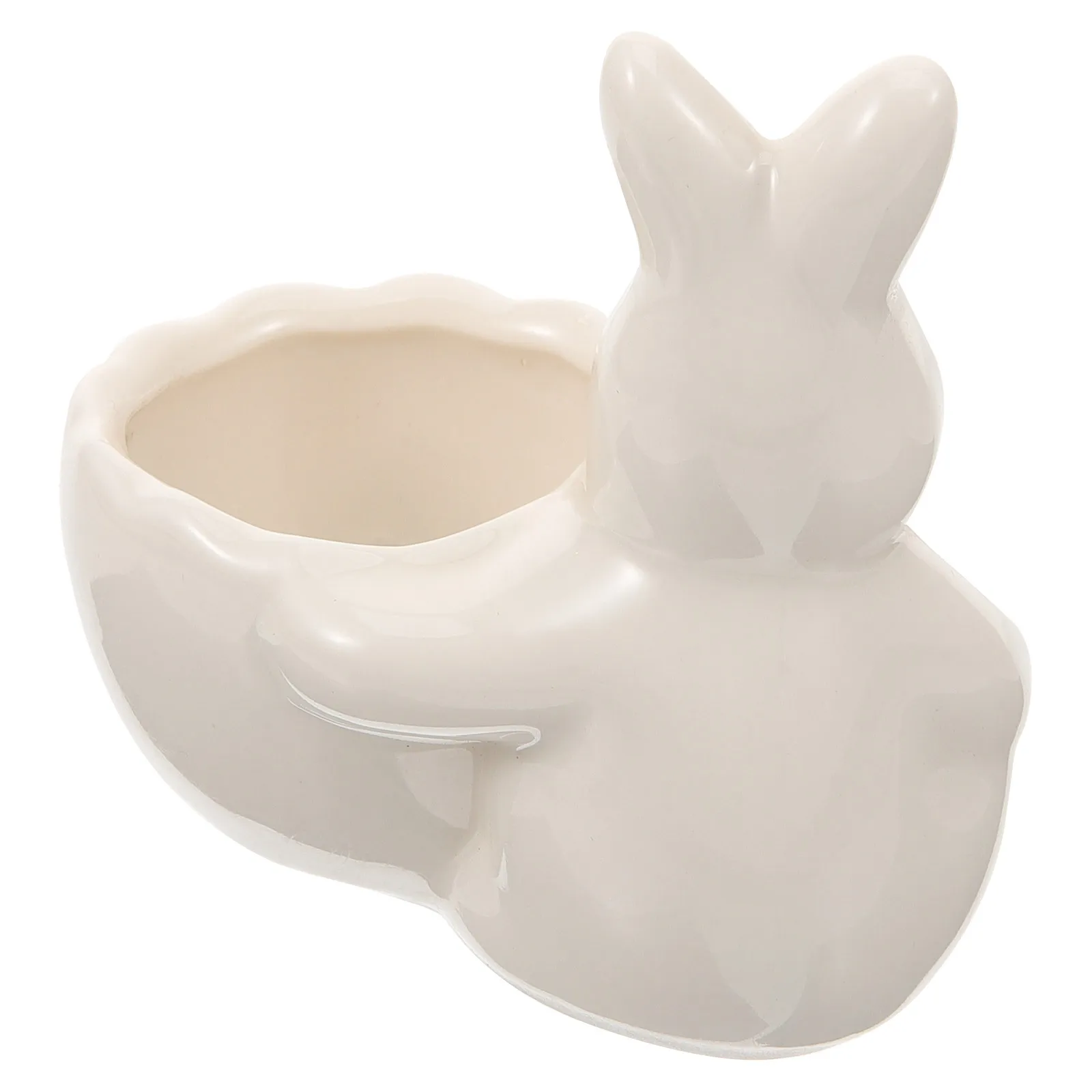 Minimalist Ceramic Rabbit Egg Holder Bunny Shape Egg Cup for Hard Boiled Eggs Multi Use Decorative Stand Rabbit Shape Decor
Minimalist Ceramic Rabbit Egg Holder Bunny Shape Egg Cup for Hard Boiled Eggs Multi Use Decorative Stand Rabbit Shape Decor