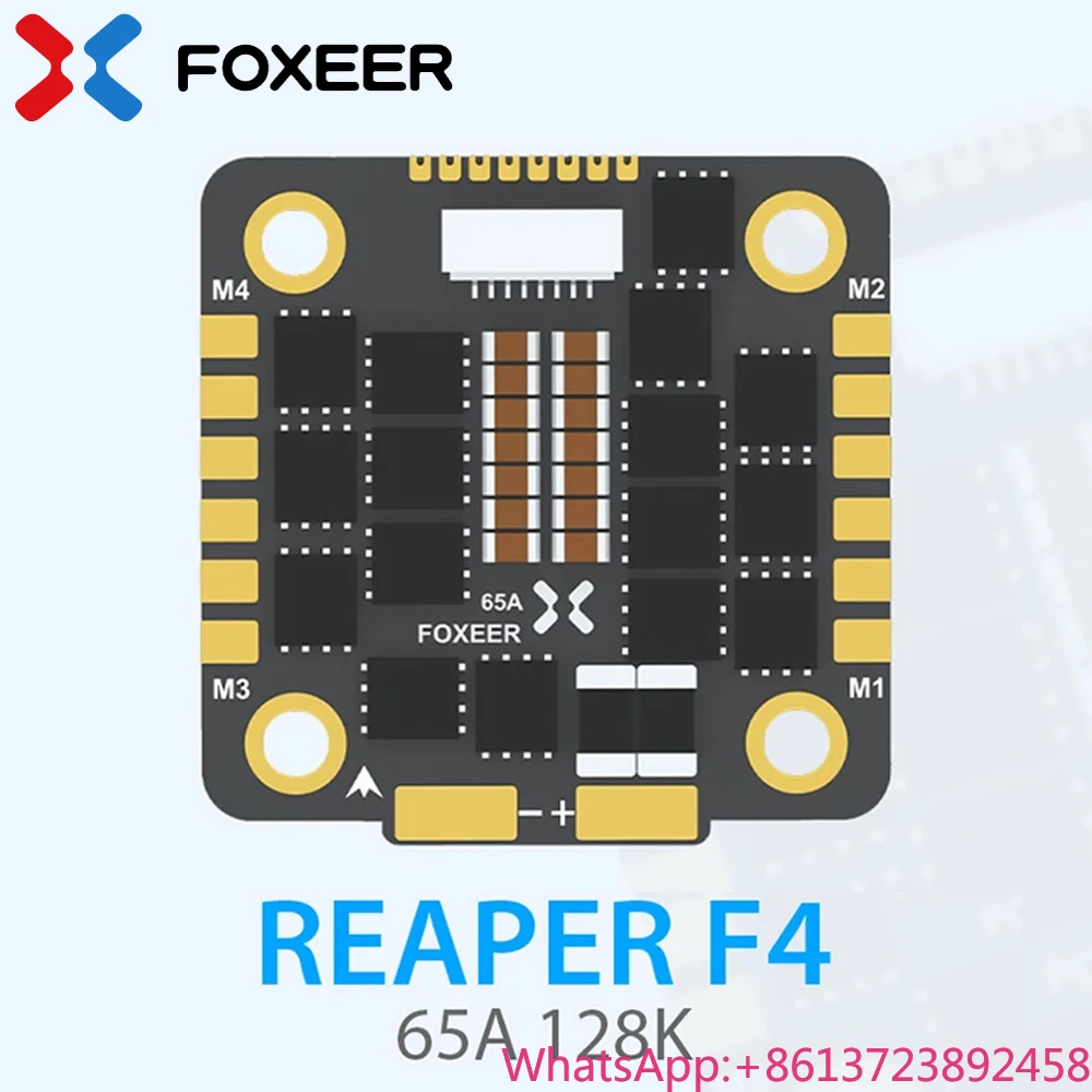 FOXEER Reaper F4 128K 65A ESC BLHeli32 4in1 3-8S Lipo Input Signal DShot 150/ 300/ 600/ 1200/ MultiShot/OneShot for RC FPV Drone
FOXEER Reaper F4 128K 65A ESC BLHeli32 4in1 3-8S Lipo Input Signal DShot 150/ 300/ 600/ 1200/ MultiShot/OneShot for RC FPV Drone
