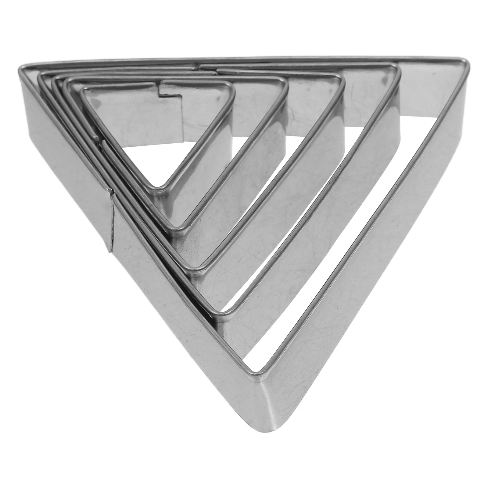 5 pcs Stainless Steel Triangle Cookie Cutters Molds Set for Baking Cake Decorating DIY Crafts NonStick Reusable
5 pcs Stainless Steel Triangle Cookie Cutters Molds Set for Baking Cake Decorating DIY Crafts NonStick Reusable