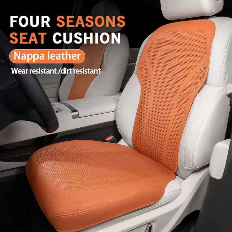 Car Seat Cushion Napa Leather Breathable Full-Inclusive Seat Cover Four-Season Universal Front Rear Comfort Seat Pad Accessories
Car Seat Cushion Napa Leather Breathable Full-Inclusive Seat Cover Four-Season Universal Front Rear Comfort Seat Pad Accessories