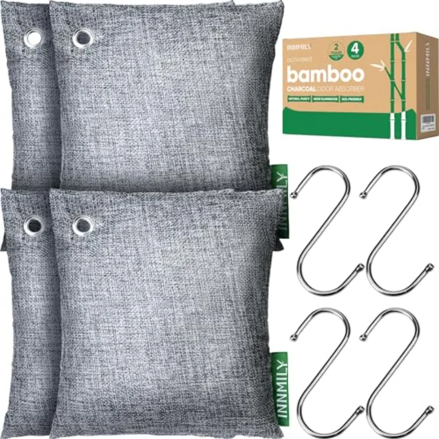 Activated Charcoal Odor Absorber, Odor Eliminator for Strong Odor, Bamboo Charcoal Air Purifying Bags for Shoe Home Car Closet
Activated Charcoal Odor Absorber, Odor Eliminator for Strong Odor, Bamboo Charcoal Air Purifying Bags for Shoe Home Car Closet