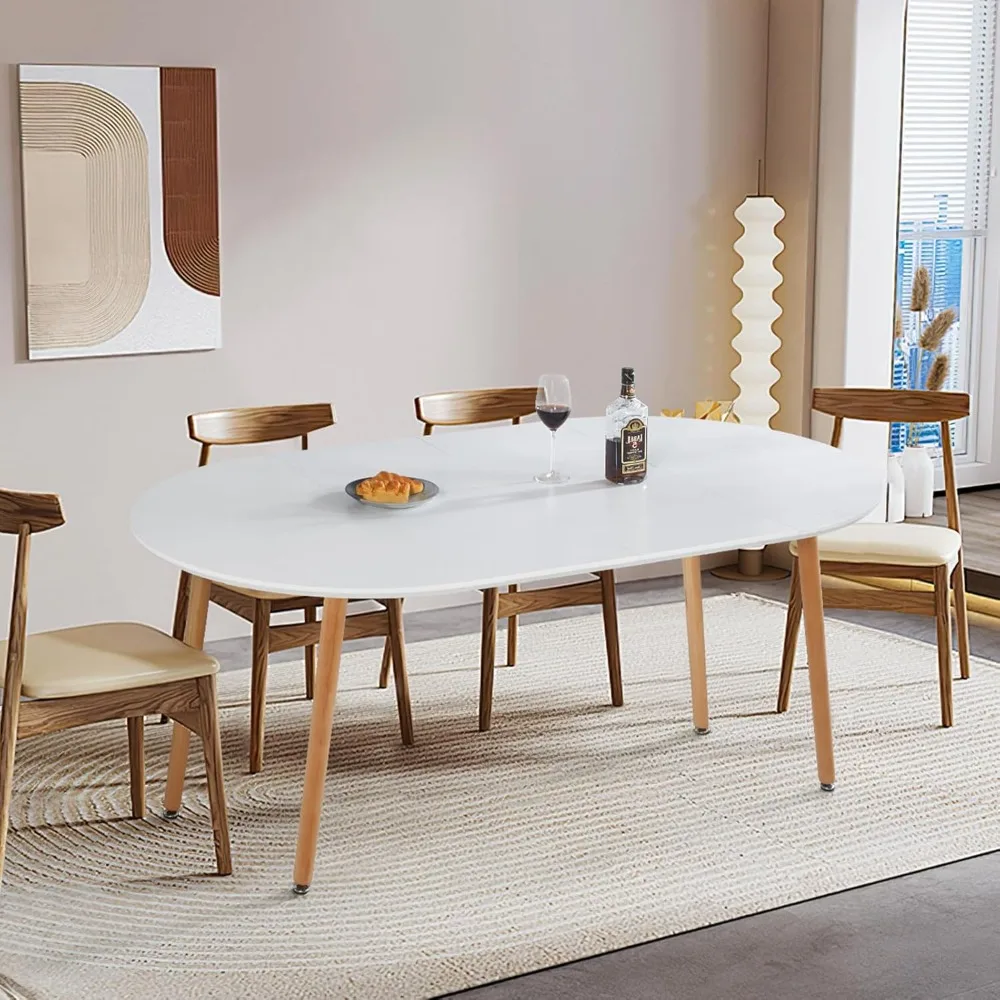 Extendable Dining Table for 4 6 8 Wooden Dining Room Table 39" to 70" Modern Kitchen Table for Dining Room Office Expandable Ov
Extendable Dining Table for 4 6 8 Wooden Dining Room Table 39" to 70" Modern Kitchen Table for Dining Room Office Expandable Ov