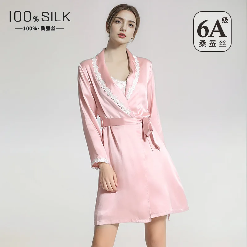 Luxury 100% Mulberry Silk Robe for Women High End Antibacterial Morning Gown Kimono Bathrobe Loungewear Homewear
Luxury 100% Mulberry Silk Robe for Women High End Antibacterial Morning Gown Kimono Bathrobe Loungewear Homewear