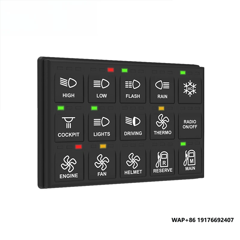 Industrial Engineering Machinery 3*5 Control Switch Panel for Cars Rocker Switch
Industrial Engineering Machinery 3*5 Control Switch Panel for Cars Rocker Switch