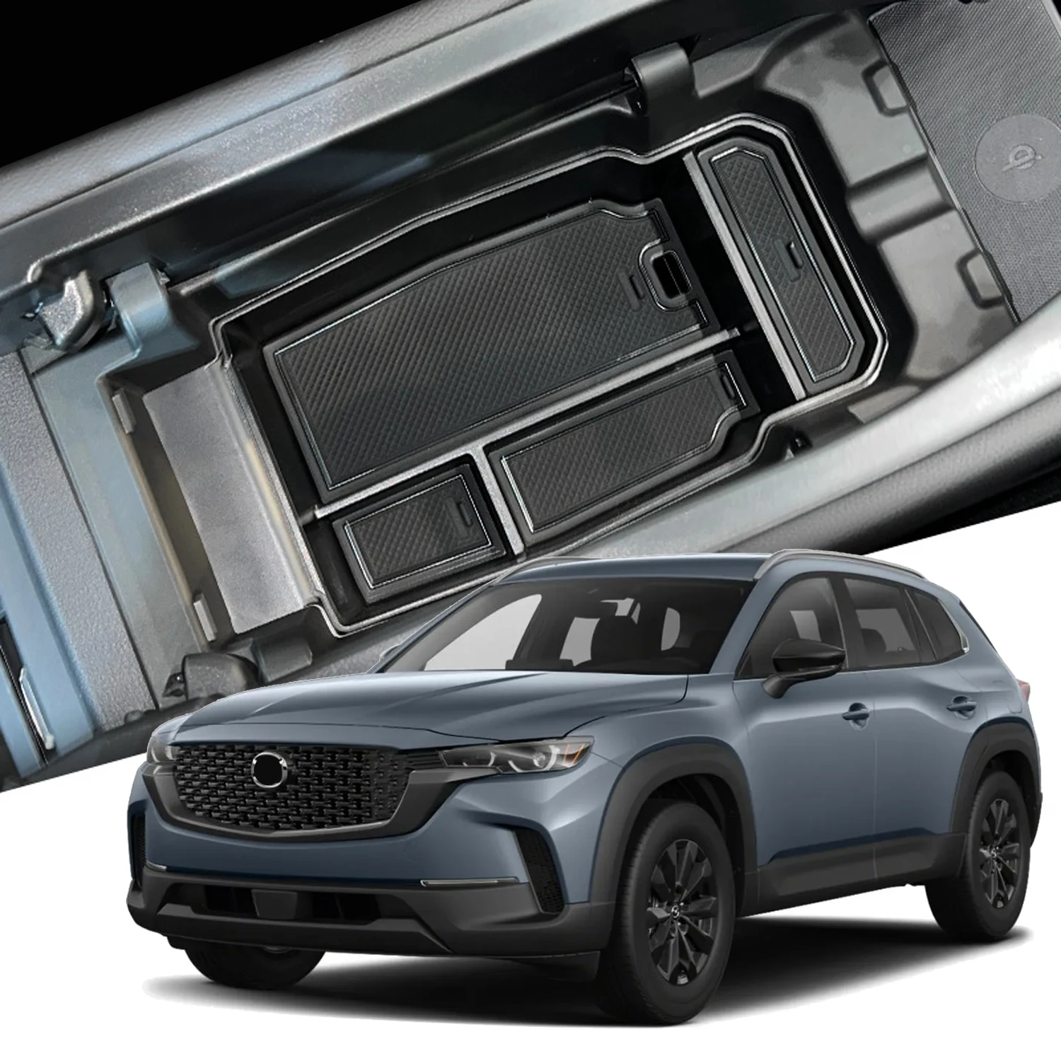 Автомобильный органайзер, лоток для Mazda CX-50 2022 2023, черный подлокотник для хранения внутренней центральной консоли
Автомобильный органайзер, лоток для Mazda CX-50 2022 2023, черный подлокотник для хранения внутренней центральной консоли