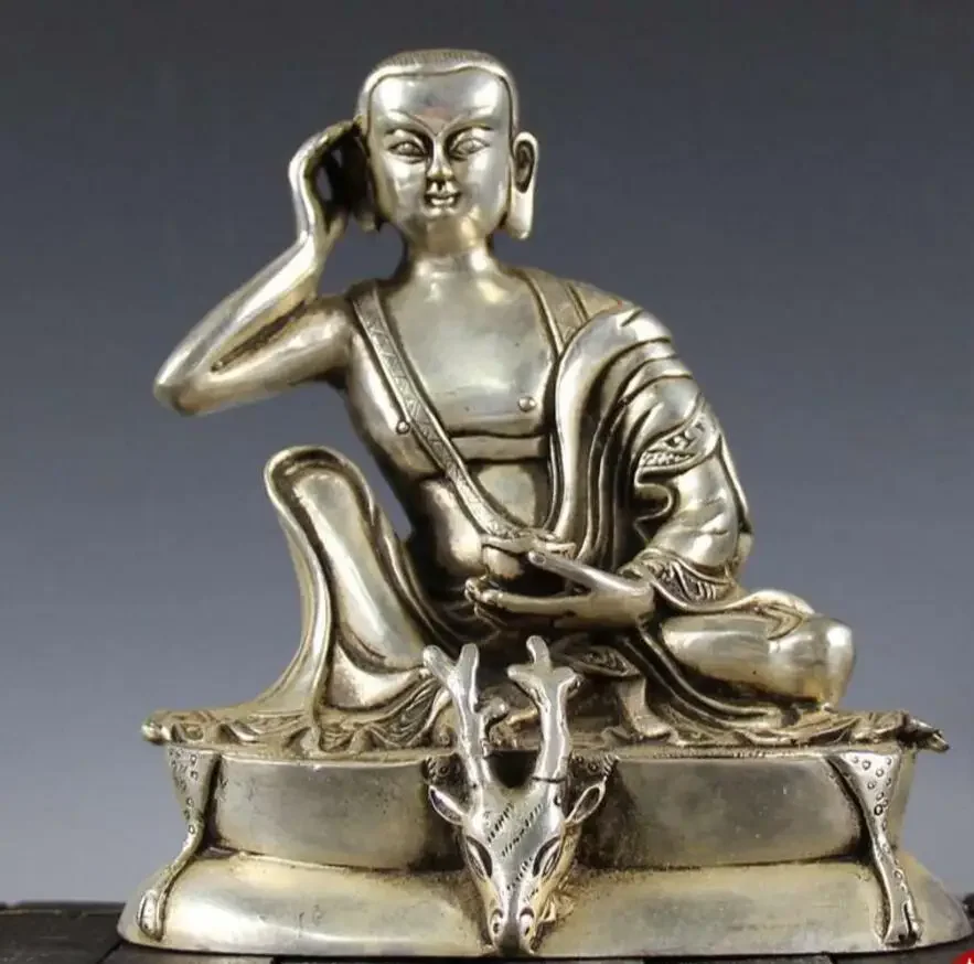 Copper Statue White copper ornaments decorative gifts deer head base Buddha statue
Copper Statue White copper ornaments decorative gifts deer head base Buddha statue
