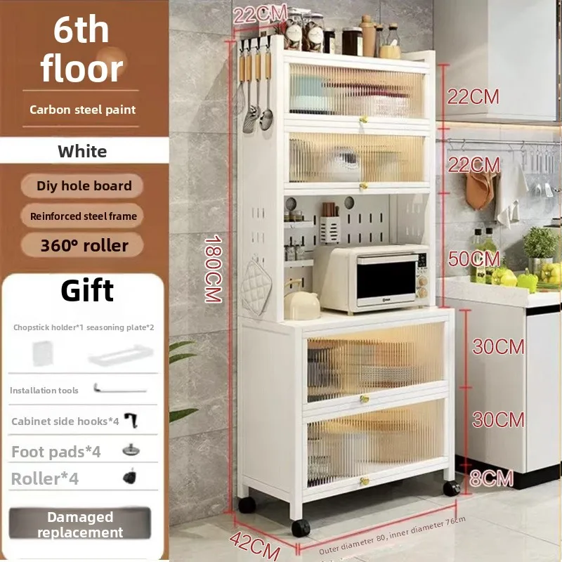 Kitchen Locker Carbon Steel Shelf with Door Household Side Cabinet Microwave Oven Storage Cabinet Cross-border
Kitchen Locker Carbon Steel Shelf with Door Household Side Cabinet Microwave Oven Storage Cabinet Cross-border