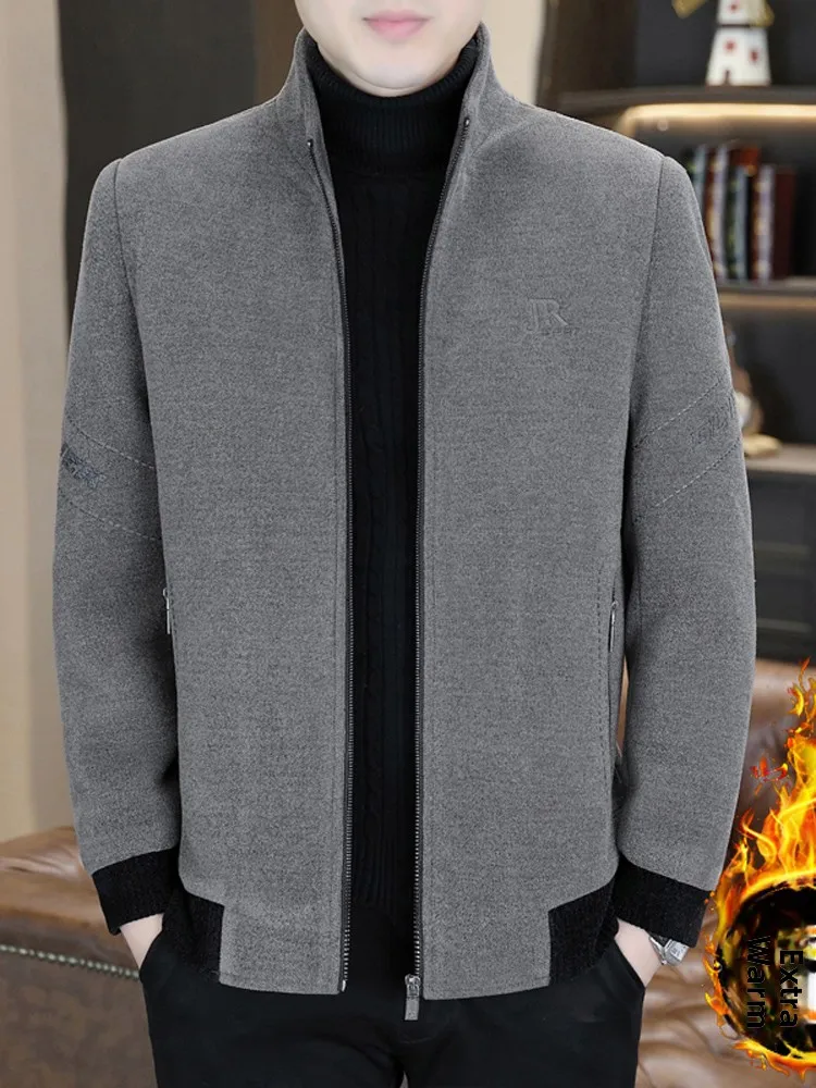 Men's Winter ort Thiened Woolen Jaet Stand Collar Cotton Lined Gold Mink Velvet Coat Faionable Urban Sle Youth Faion
Men's Winter ort Thiened Woolen Jaet Stand Collar Cotton Lined Gold Mink Velvet Coat Faionable Urban Sle Youth Faion