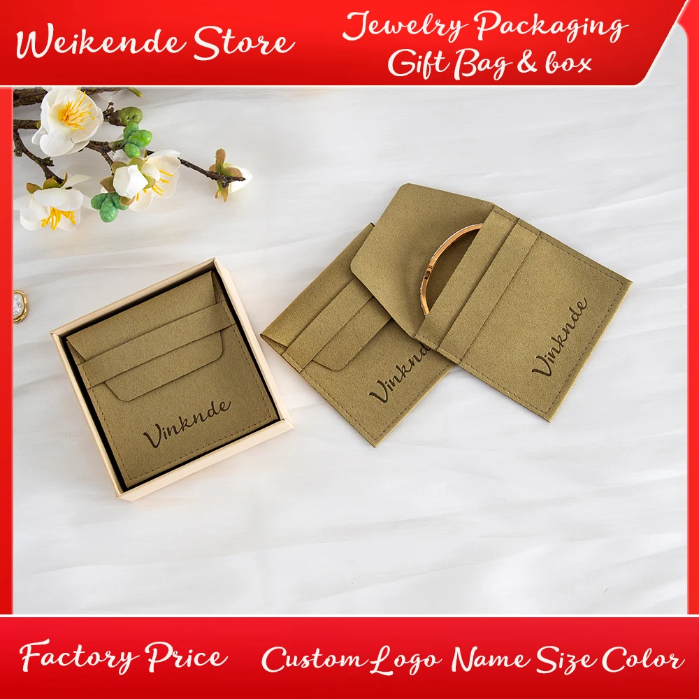 100Pcs Personalized Deboss Logo Microfiber Fashion Smart Jewelry Pouch Bags Customized New Packaging Sack Ring Brooch Dust Bulk
100Pcs Personalized Deboss Logo Microfiber Fashion Smart Jewelry Pouch Bags Customized New Packaging Sack Ring Brooch Dust Bulk