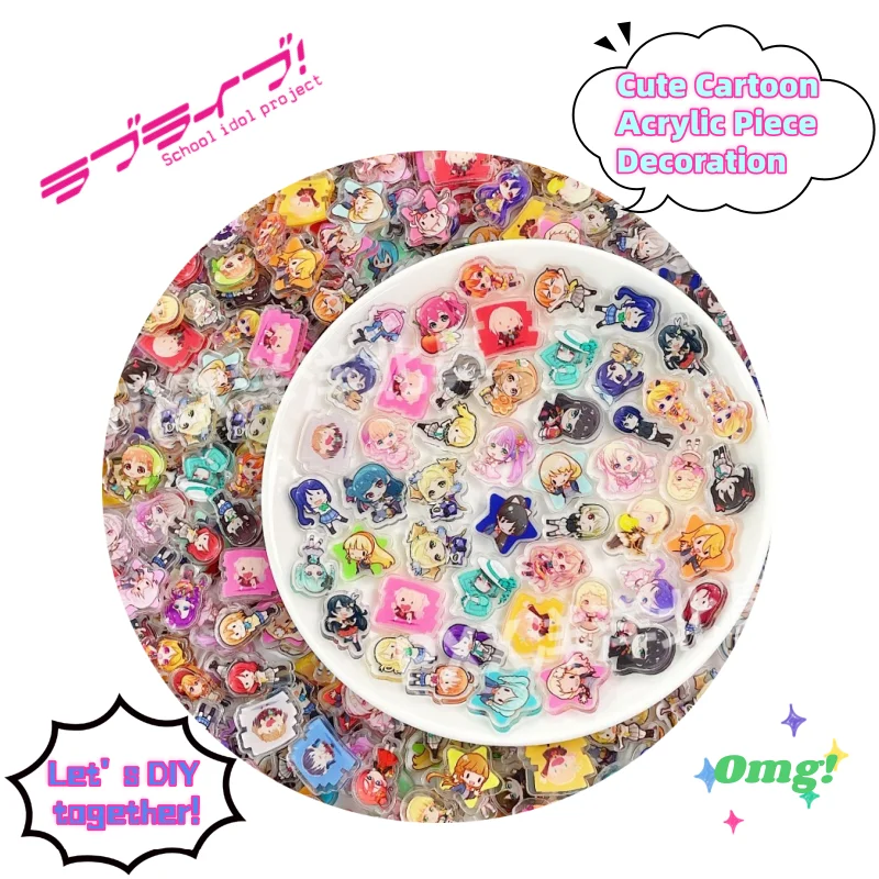 New Love Live!Acrylic Pieces Creative Personality Cartoon DIY Decorative Phone Case Photo Frame Bookkeeping Book Paper Stickers
New Love Live!Acrylic Pieces Creative Personality Cartoon DIY Decorative Phone Case Photo Frame Bookkeeping Book Paper Stickers