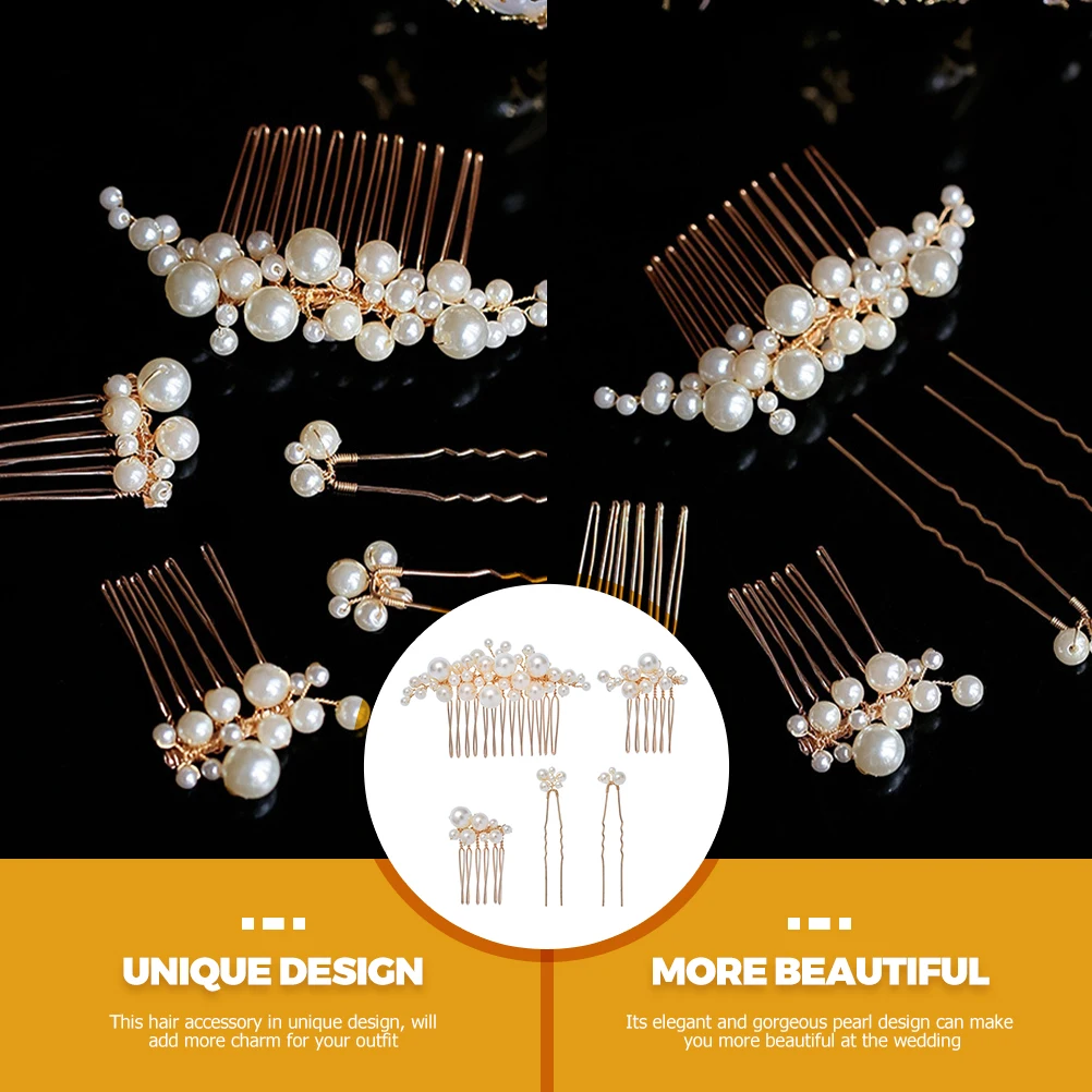 1 set Bridal Pearl Clip Set Wedding Accessories Bride Hairpin Elegant Pearls Hair Comb Bridal Headdress Alloy Stylish for Party
1 set Bridal Pearl Clip Set Wedding Accessories Bride Hairpin Elegant Pearls Hair Comb Bridal Headdress Alloy Stylish for Party