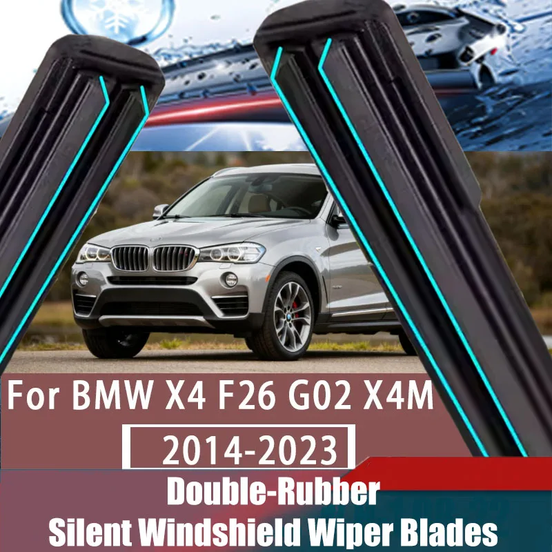For BMW X4 F26 G02 X4M F98 2014-2023 RHD&LHD Front Windshield Windscreen Wiper Blades Wipers 2015 2017 2018 2019 2020 2021 2022
For BMW X4 F26 G02 X4M F98 2014-2023 RHD&LHD Front Windshield Windscreen Wiper Blades Wipers 2015 2017 2018 2019 2020 2021 2022