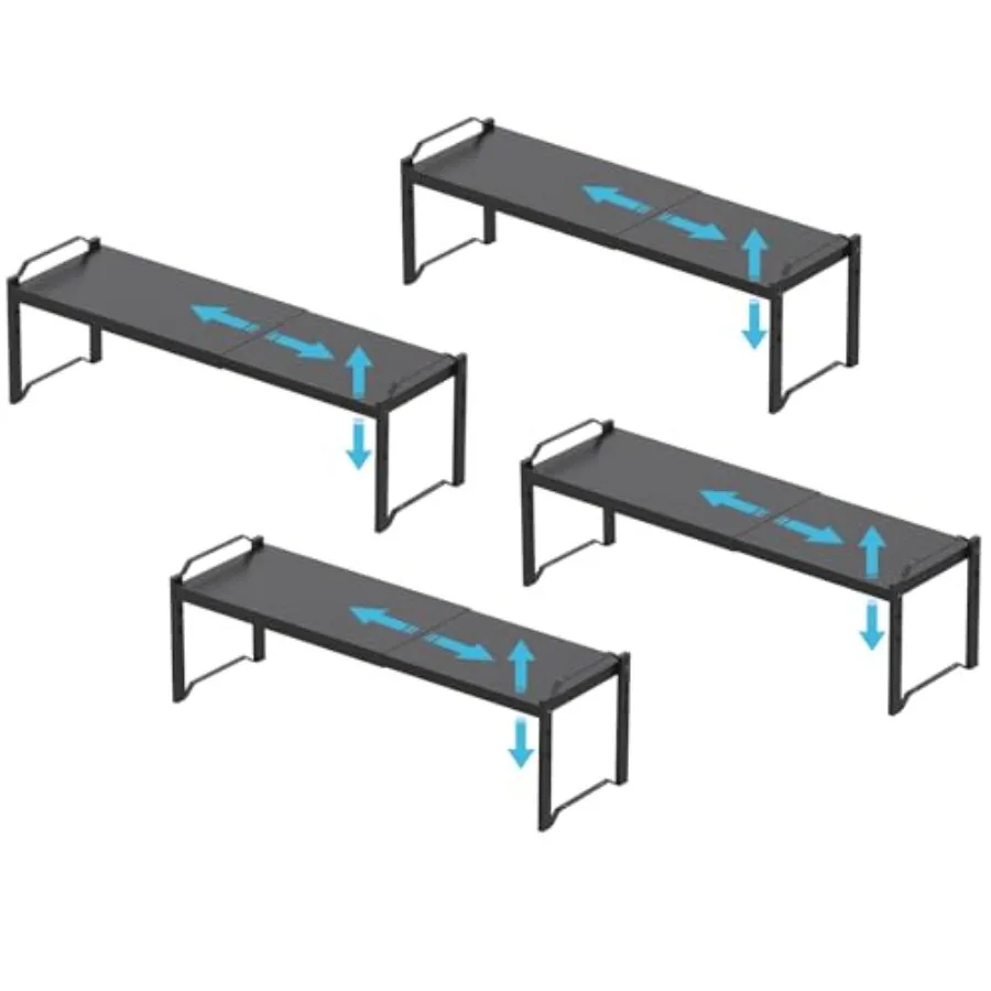 4 Pack Kitchen Cabinet Shelves Organizers Kitchen Counter Storage Shelf Spice Rack Expandable Length Adjustable Height Stackabl
4 Pack Kitchen Cabinet Shelves Organizers Kitchen Counter Storage Shelf Spice Rack Expandable Length Adjustable Height Stackabl