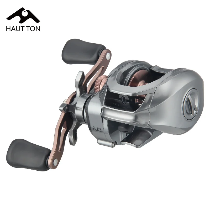 Изысканная рыболовная катушка HAUT TON для приманки, передаточное число 6,3: 1, шарикоподшипники из нержавеющей стали 5 + 1, максимальное сопротивление 13,23 фунта, легкий вес
Изысканная рыболовная катушка HAUT TON для приманки, передаточное число 6,3: 1, шарикоподшипники из нержавеющей стали 5 + 1, максимальное сопротивление 13,23 фунта, легкий вес