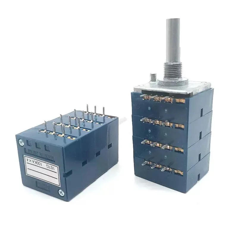 1PCS/LOTS 100% Japanese Alps stereo sound quality volume rk27 type quad potentiometer blue shell repair 20K50k100k switch
1PCS/LOTS 100% Japanese Alps stereo sound quality volume rk27 type quad potentiometer blue shell repair 20K50k100k switch
