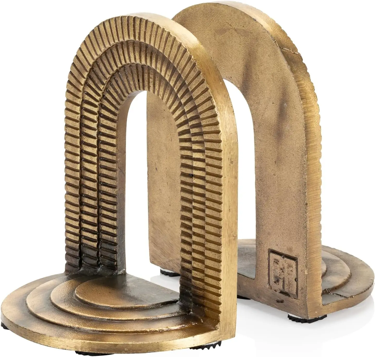Brick Arch Bookends Set, Antique Brass Book Ends, 2 Decorative Bookends for Shelves or Bookcase
Brick Arch Bookends Set, Antique Brass Book Ends, 2 Decorative Bookends for Shelves or Bookcase