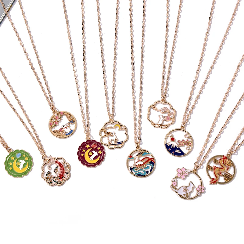 Cute Animal Dargon Cat Rabbit Panda Koi Chain Long Necklace For Women Girls Enamel Colorful Delicate Gold Color Pendant Jewelry
Cute Animal Dargon Cat Rabbit Panda Koi Chain Long Necklace For Women Girls Enamel Colorful Delicate Gold Color Pendant Jewelry