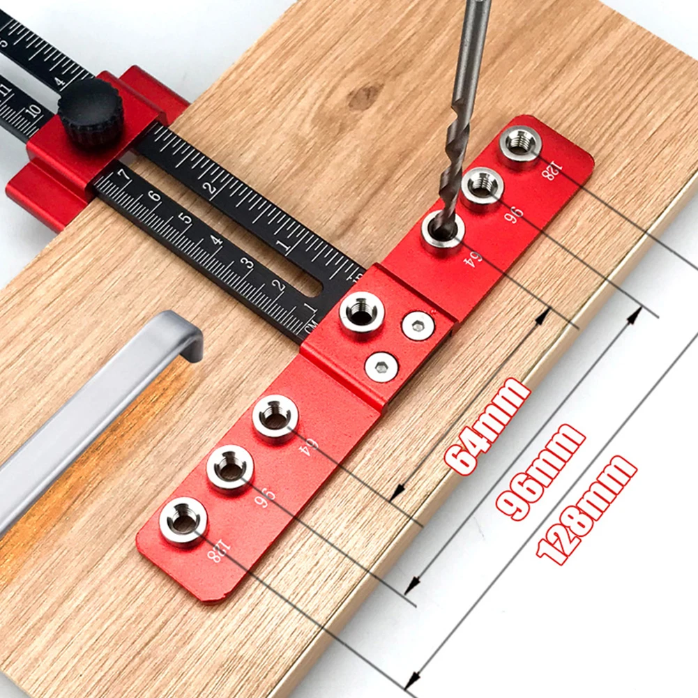 Woodworking Guide Punch Locator Doweling Jig Aluminum Alloy Hole Locator For Drawer Cabinet Handle Drilling Installation
Woodworking Guide Punch Locator Doweling Jig Aluminum Alloy Hole Locator For Drawer Cabinet Handle Drilling Installation