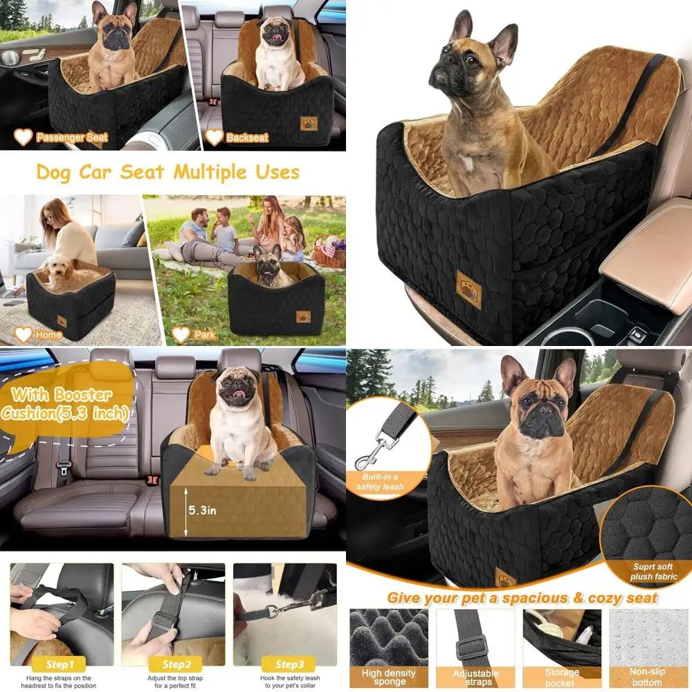 Автокресло для домашних животных с пеной с эффектом памяти для маленьких и средних собак, моющийся чехол, карманы для хранения, до 35 фунтов (черный/коричневый)
Автокресло для домашних животных с пеной с эффектом памяти для маленьких и средних собак, моющийся чехол, карманы для хранения, до 35 фунтов (черный/коричневый)