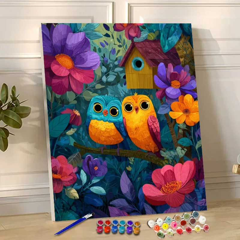 Painting By Numbers Two little birds Acrylic Paint Canvas Dropshipping Portrait Family Children Photo Christmas gifts
Painting By Numbers Two little birds Acrylic Paint Canvas Dropshipping Portrait Family Children Photo Christmas gifts