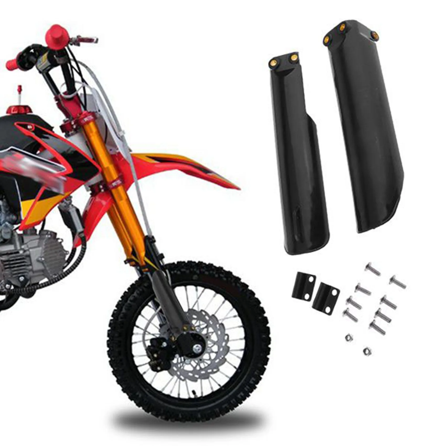Simple 4Pair Motorcycle Front Fork Absorber Protector Covers Plastic Guards For 110Cc 125Cc 140Cc 150C 160Cc Dirt Bike Pit Bike
Simple 4Pair Motorcycle Front Fork Absorber Protector Covers Plastic Guards For 110Cc 125Cc 140Cc 150C 160Cc Dirt Bike Pit Bike