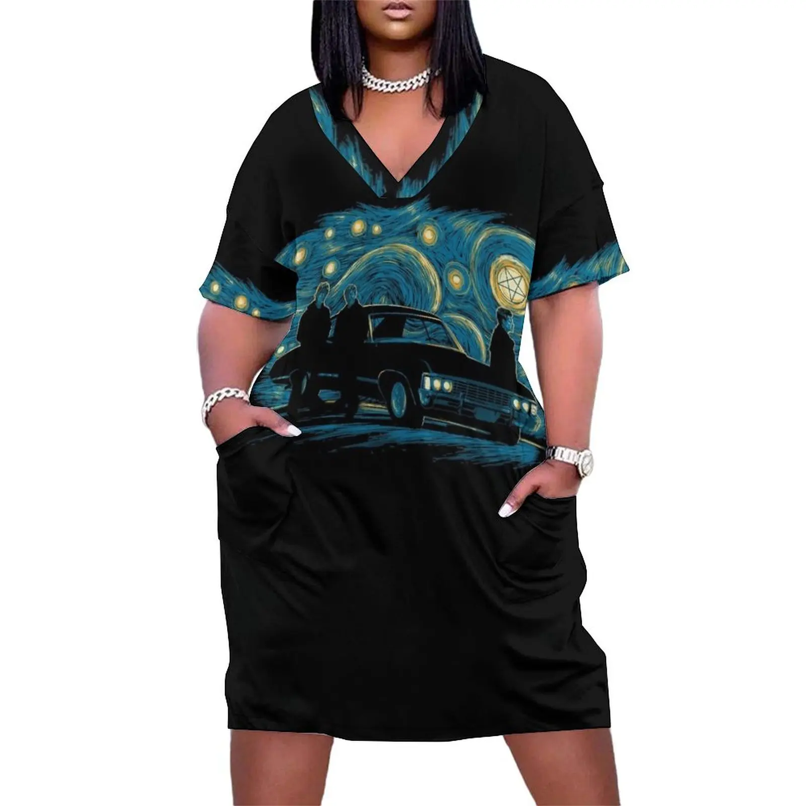 Supernatural Night Loose Pocket Dress summer woman dress 2025 dresses for official occasions
Supernatural Night Loose Pocket Dress summer woman dress 2025 dresses for official occasions