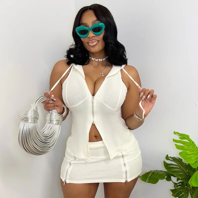 Hoodie Tops Zipper Dress Two Piece Sets 2026 Women Luxury Summer Clothes Sexy Party Dress Elegant 2 Piece Sets Woman Club Outfit
Hoodie Tops Zipper Dress Two Piece Sets 2026 Women Luxury Summer Clothes Sexy Party Dress Elegant 2 Piece Sets Woman Club Outfit