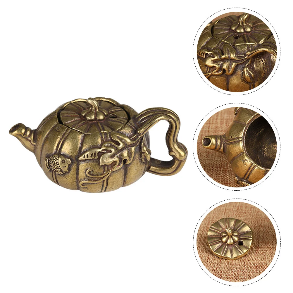 Mini Copper Teapot Ornament Handcrafted Metal Desktop Decor For Home Living Room Study Bar Kitchen Countertop Decoration
Mini Copper Teapot Ornament Handcrafted Metal Desktop Decor For Home Living Room Study Bar Kitchen Countertop Decoration