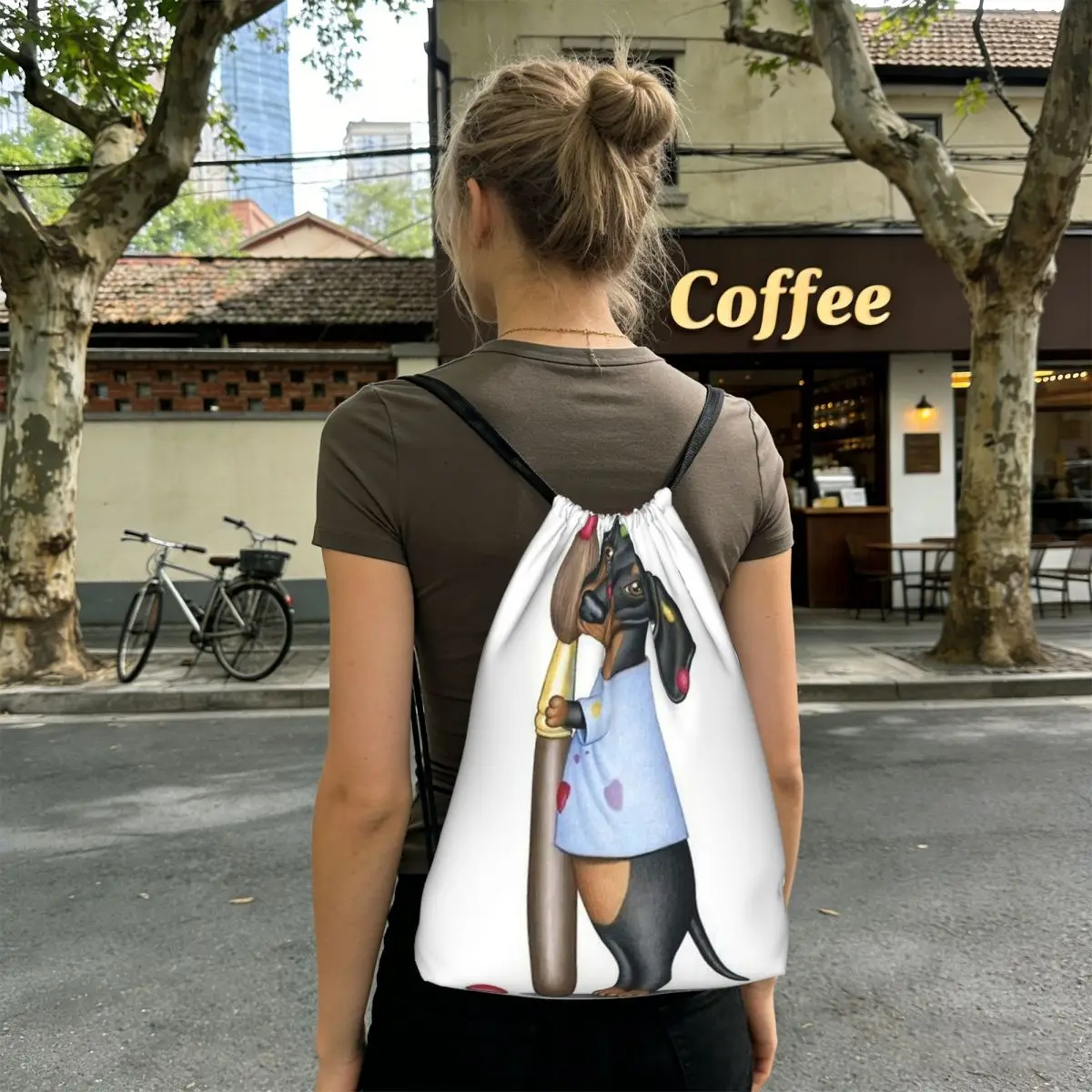 Dachshund Dog Painting Art Backpacks Casual Drawstring Bags Sports Bag Book Bags for Travel School
Dachshund Dog Painting Art Backpacks Casual Drawstring Bags Sports Bag Book Bags for Travel School