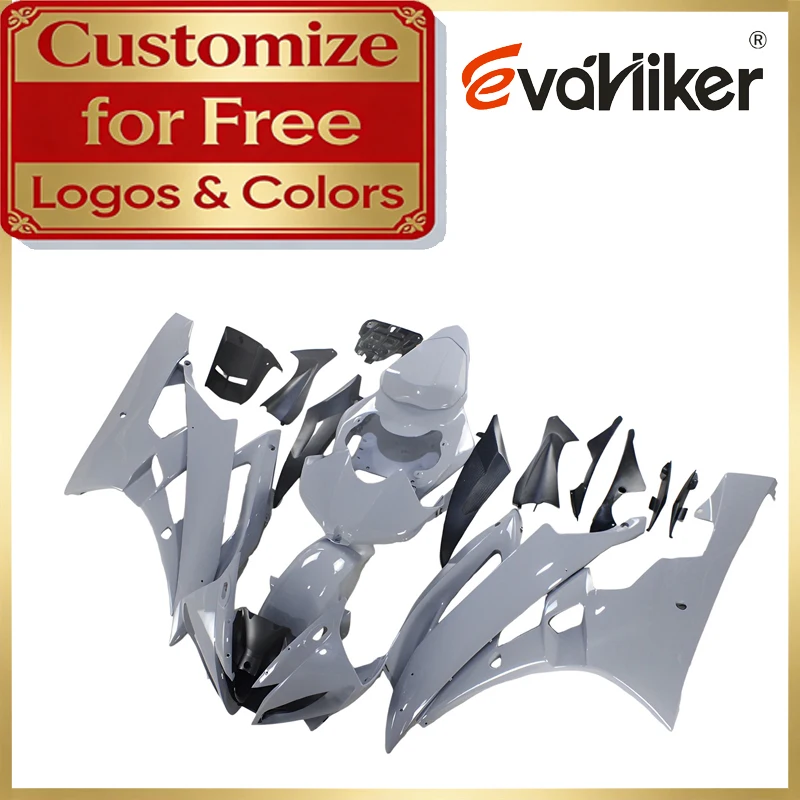ABS Plastic Motorcycle Fairing Kit For Yamaha YZFR6 2006 2007 gray YZF-R6 06 07 Injection Mold Custom Patterns And Colors
ABS Plastic Motorcycle Fairing Kit For Yamaha YZFR6 2006 2007 gray YZF-R6 06 07 Injection Mold Custom Patterns And Colors