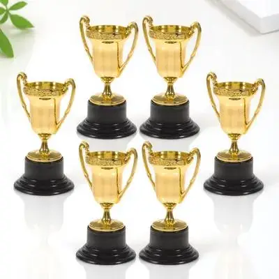 6pcs Mini Trophy Bright Plastic Trophies Small Awards For School Sports Competitions Football Baseball Party Favors
6pcs Mini Trophy Bright Plastic Trophies Small Awards For School Sports Competitions Football Baseball Party Favors